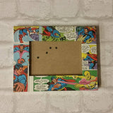 Superman Frame - Super Hero Comic Book Decoupage Picture Frame 6"x4" or 7"x5" - Gifts for Boys - Gift for Superman Fan