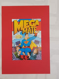 Thankyou Card - Mega Mate Card - Pop Art Friendship Card - Card for Him - Card for Mate