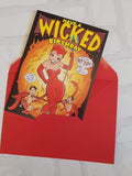 Wicked Birthday Card - Comic Book Birthday Card - Pop Art Birthday Card - Card for Her - Card for Mom - Card for Women - Funny Card