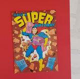 Super Birthday Card - Comic Book Birthday Card - Pop Art Birthday Card - Card for Her - Card for Him - Card for Women - Card for Men