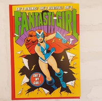 Superhero Birthday Card - Comic Book Birthday Card - Pop Art Birthday Card - Card for Her - Card for Mom - Card for Women - Funny Card