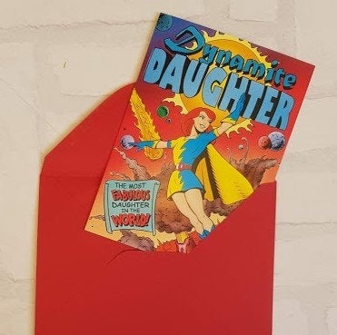 Daughter Birthday Card - Comic Book Birthday Card - Pop Art Birthday Card - Card for Her - Card for Daugtersh- Card for Women - Funny Card