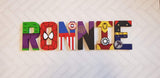 Superhero Letters - Personalized Hand Painted Papier Mache Letters - 6 Super Hero Letter Kids Name - MADE TO ORDER