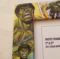 Hulk Frame - Superhero Comic Book Decoupage Picture Frame 6"x4" or 7"x5" - Gifts for Boys - Gift for Hulk Fan