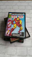 Captain America Frame. Super Hero Wall Art with Vintage Style Comic Print of Iron Man